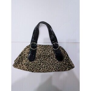 Animal Print Bag Shoulder Rockabilly Retro Pin Up Patent Leather Cheetah